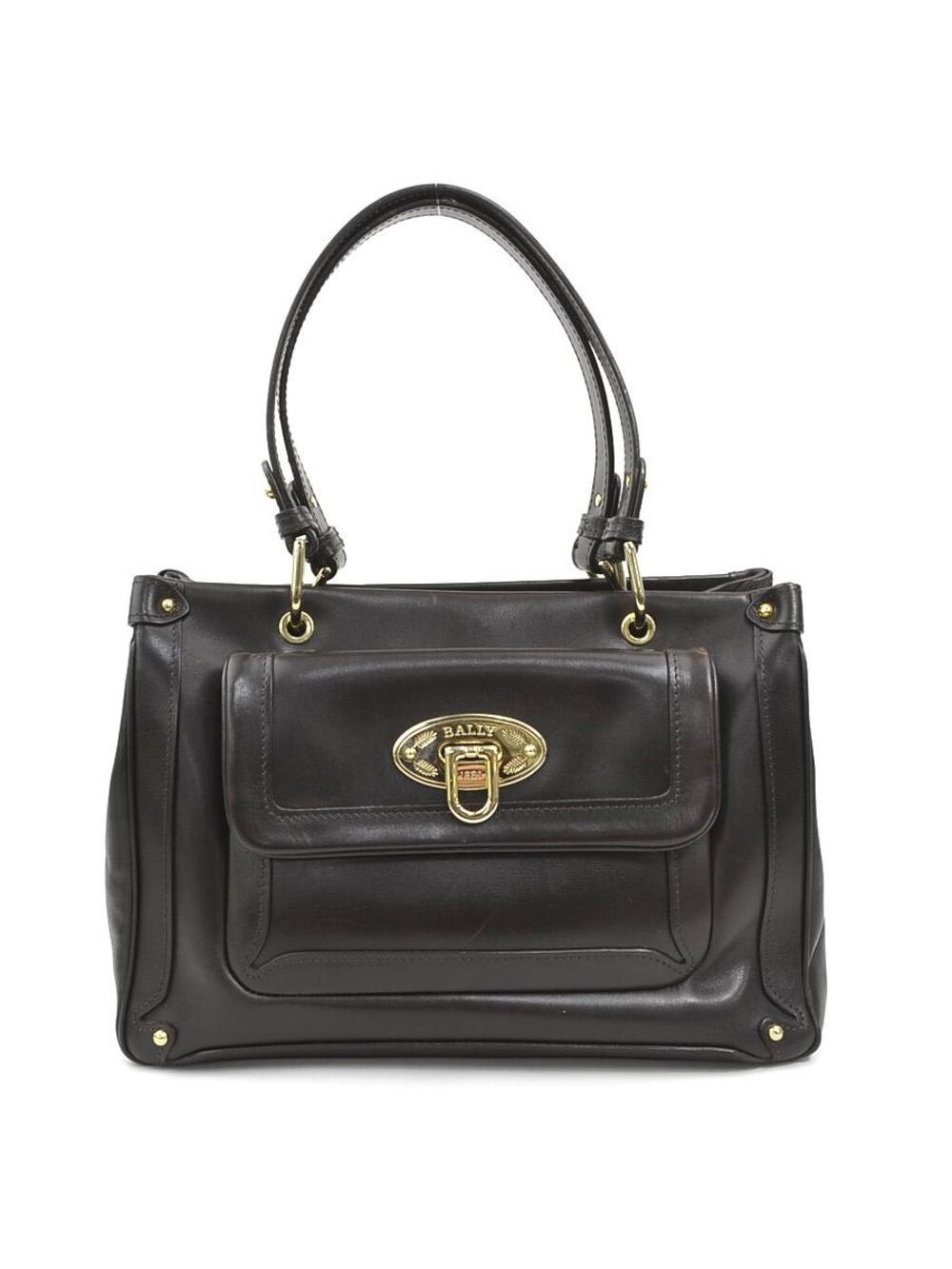 Auth Bally Handbag Brown #351624B15B